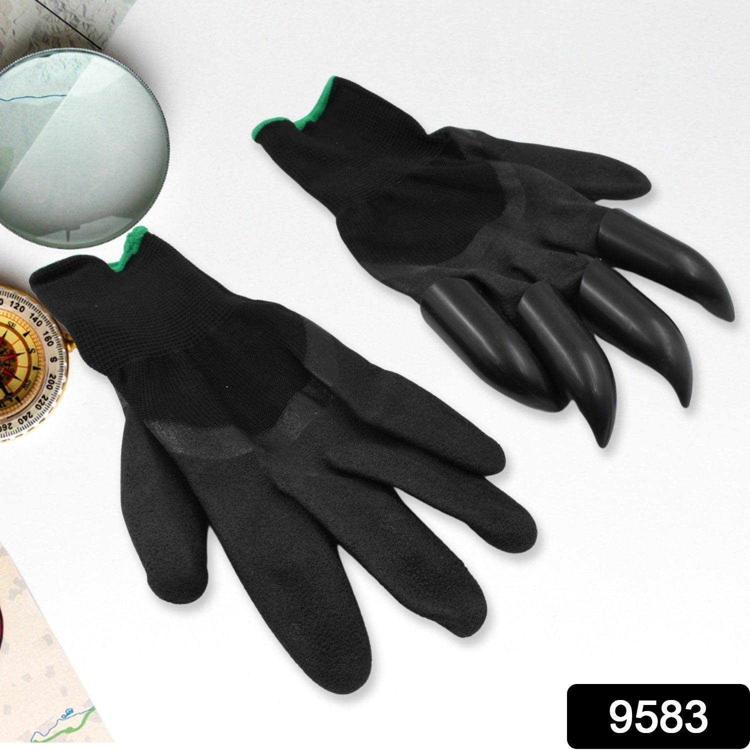 Garden Farming Gloves With Hand Fingertips  Plastic Claws (1 Pair) Garden Farming Gloves With Hand Fingertips  Plastic Claws (1 Pair)